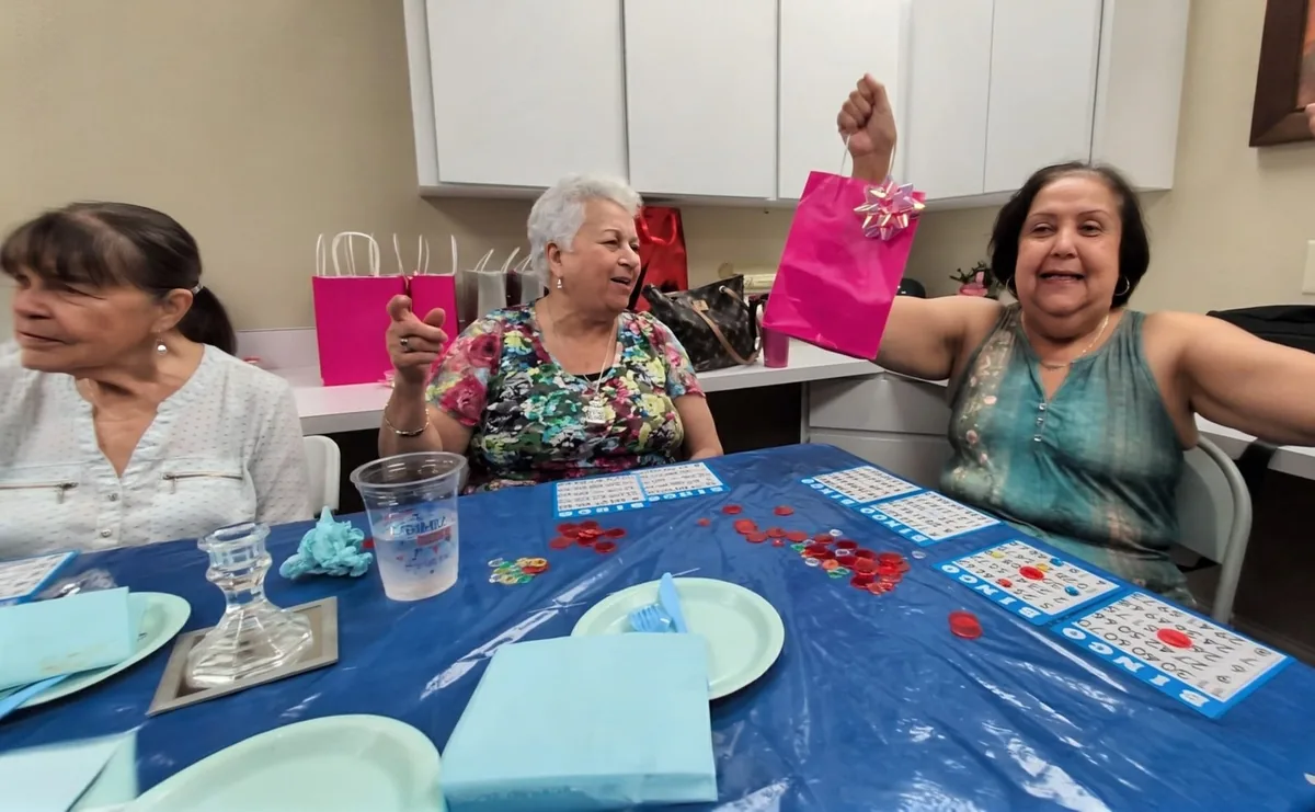 Smiles around the table at The Golden Years Senior Activity Center