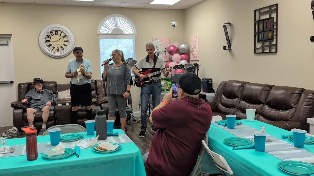 Sharing the day at The Golden Years Senior Activity Center